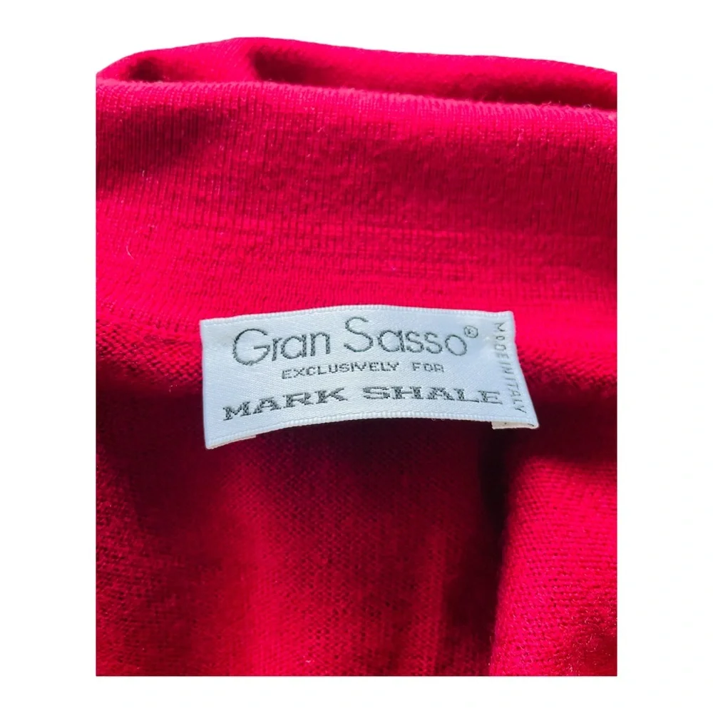 New! GRAN SASSO For Mark Shale NEW Wool Knit Button Front Sweater  Size …